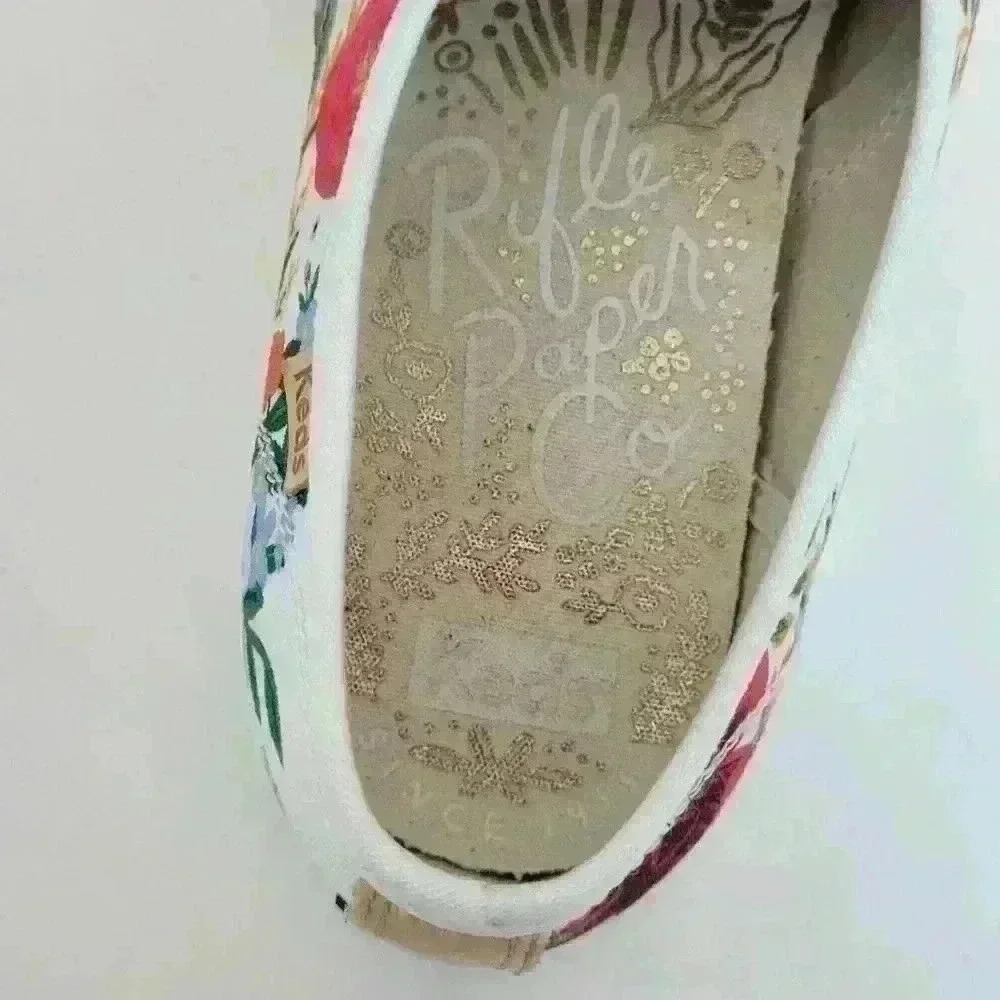 Keds x Rifle Paper Company Floral Sneakers Shoes  Sz 10 - Picture 11 of 14